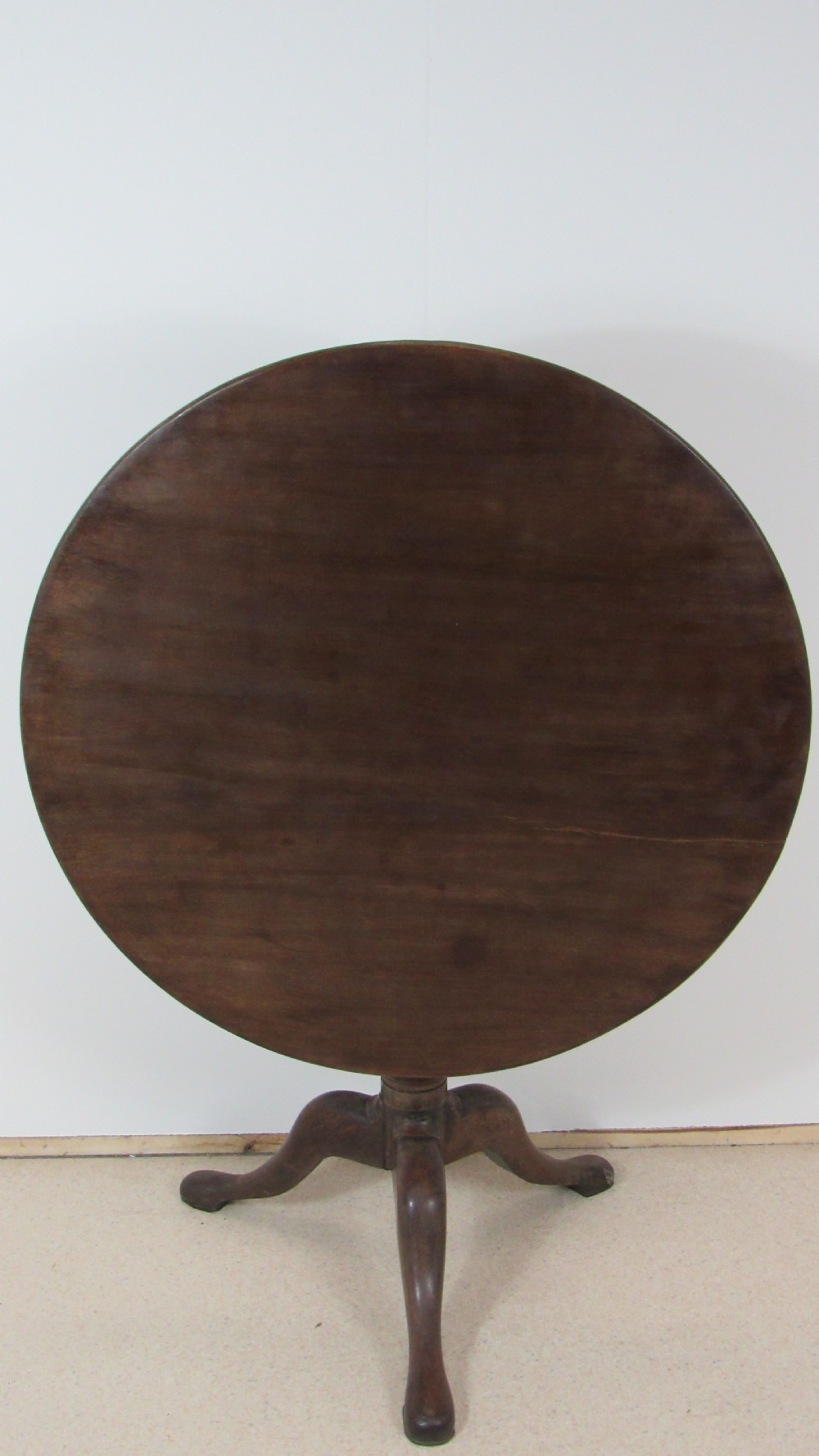 Georgian mahogany snap top table  View IV