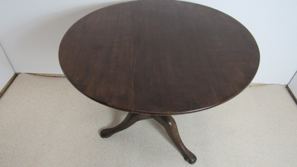 Georgian mahogany snap top table  View X