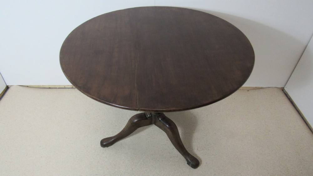 Georgian mahogany snap top table  View XI