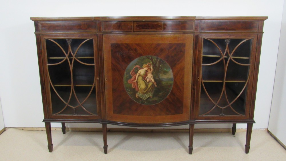 Superb mahogany painted cabinet