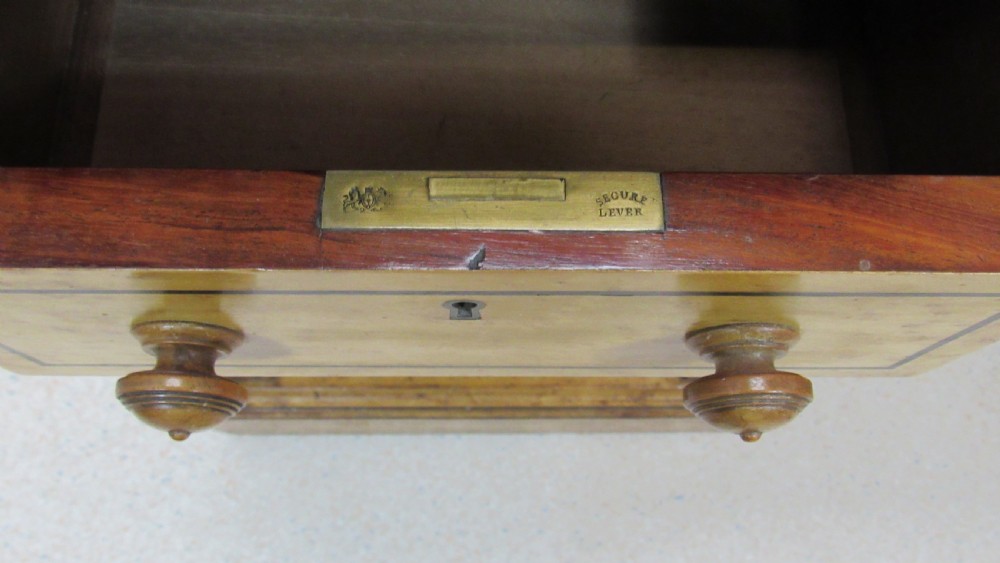 Very nice  satin birch pedestal desk  View X