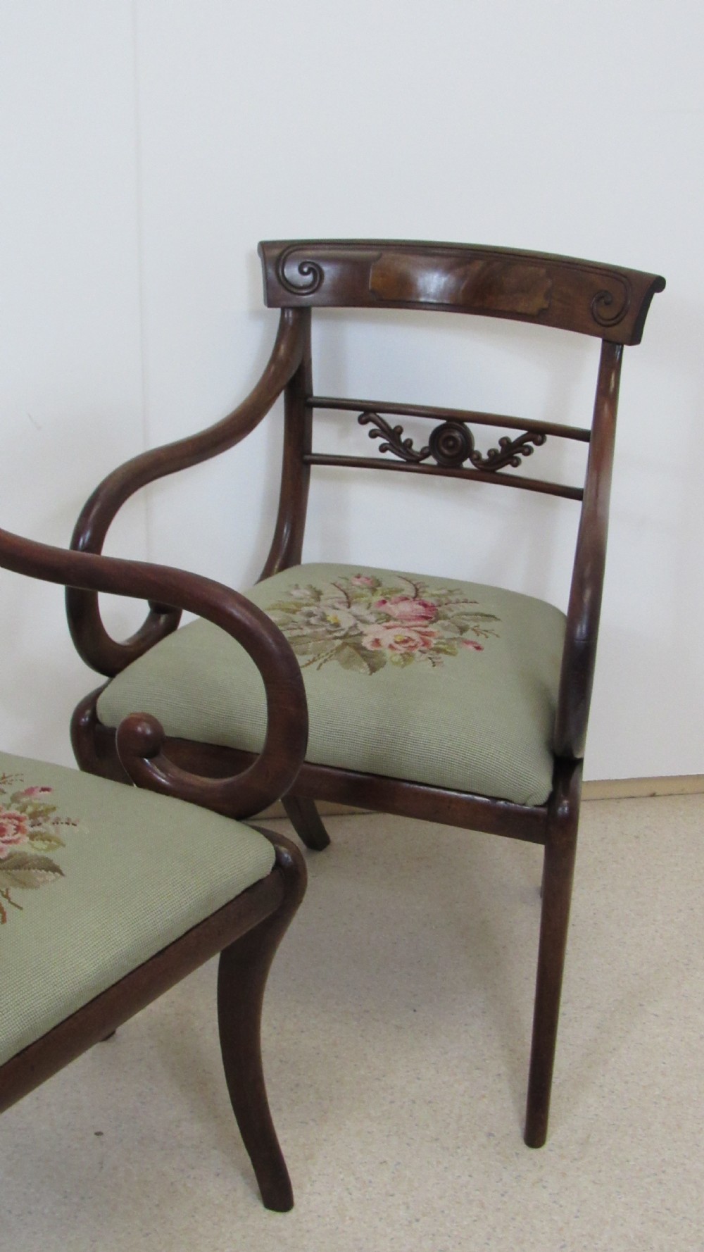 Lovely pair of regency carver chairs  View III