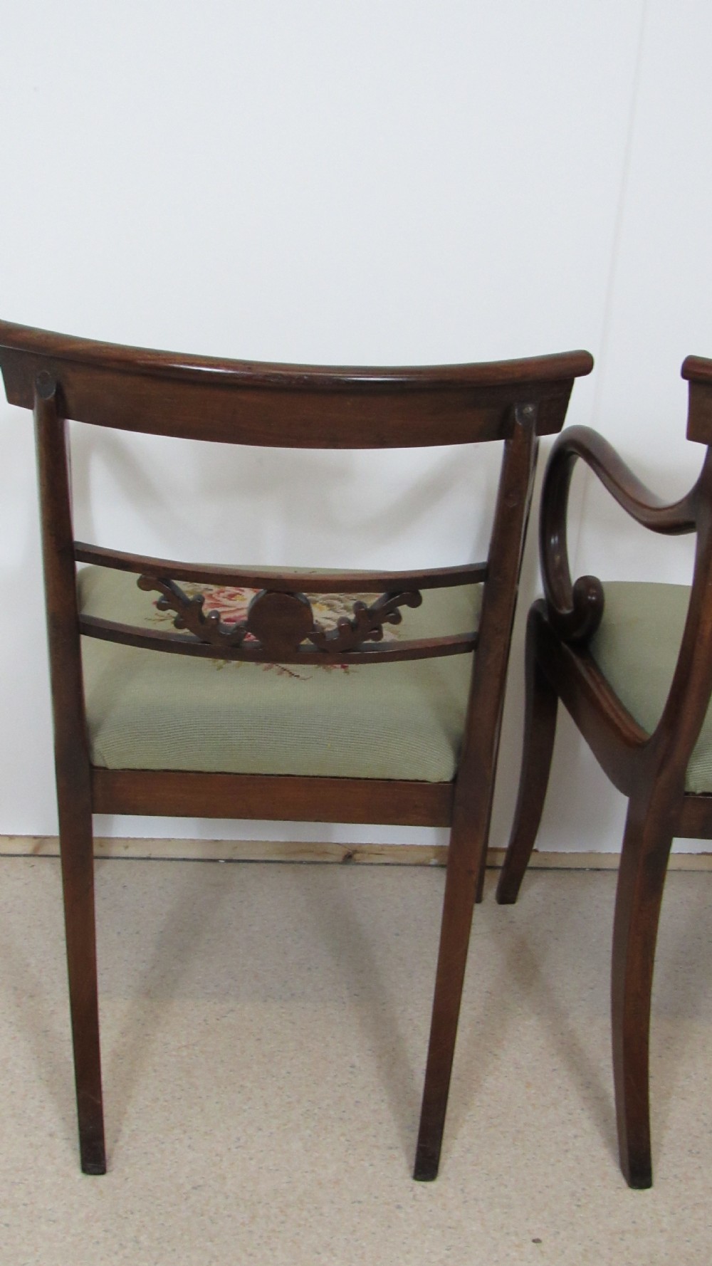 Lovely pair of regency carver chairs  View XII
