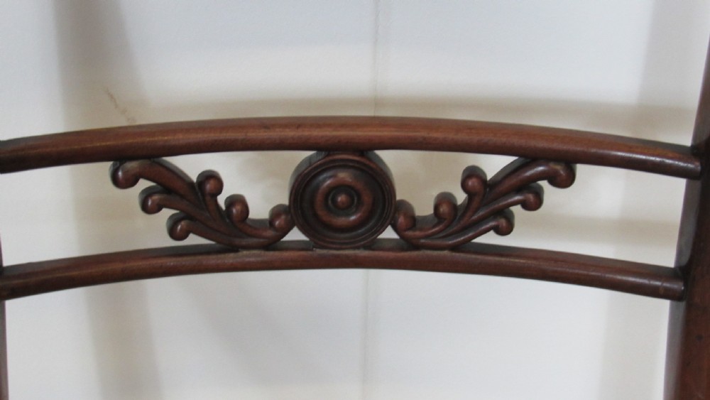Lovely pair of regency carver chairs  View XV