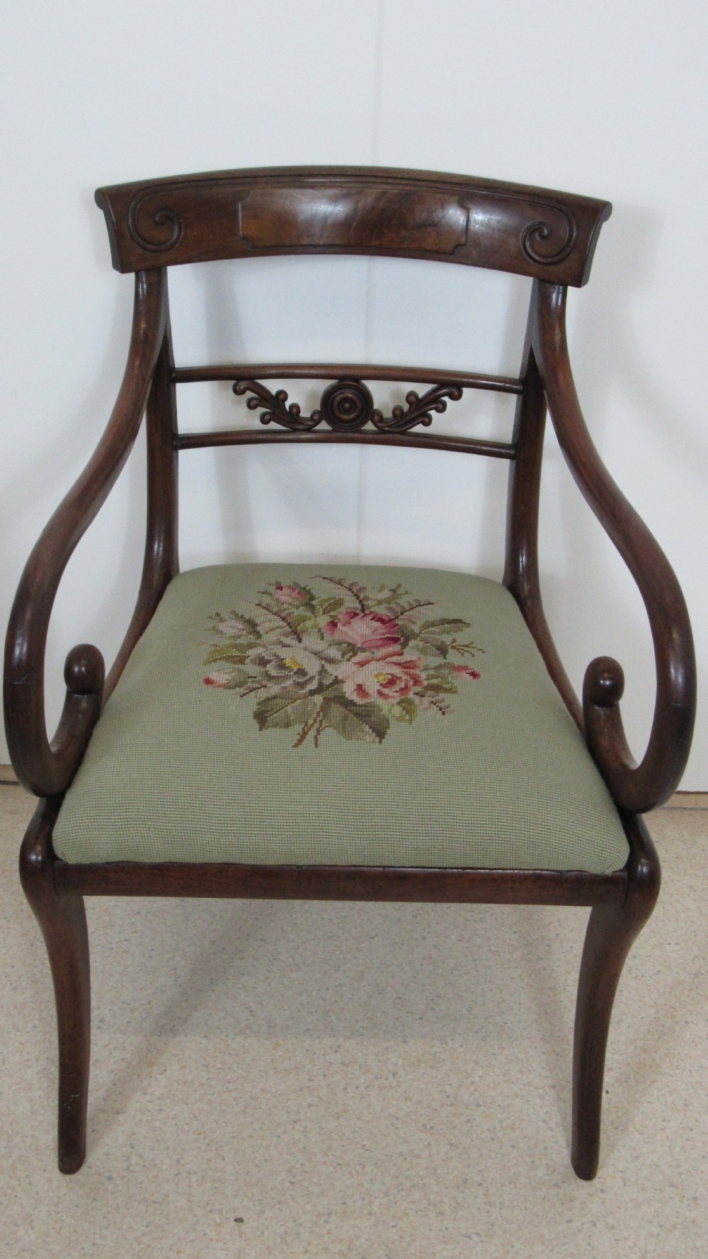 Lovely pair of regency carver chairs  View XVII