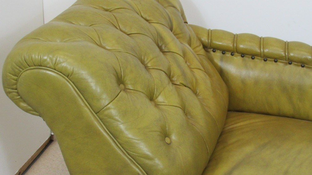 Victorian leather chaise lounge View V