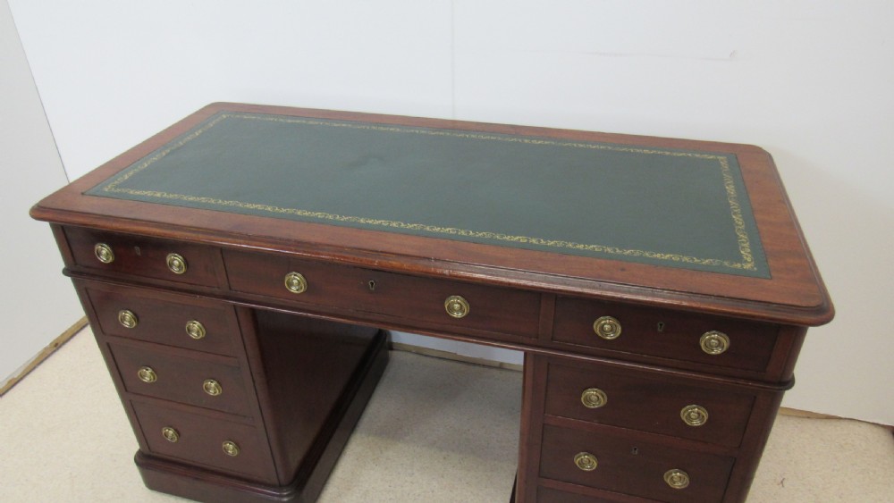 Mahogany Victorian desk  View II
