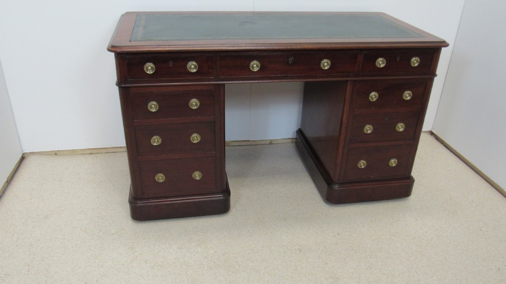 Mahogany Victorian desk  View III