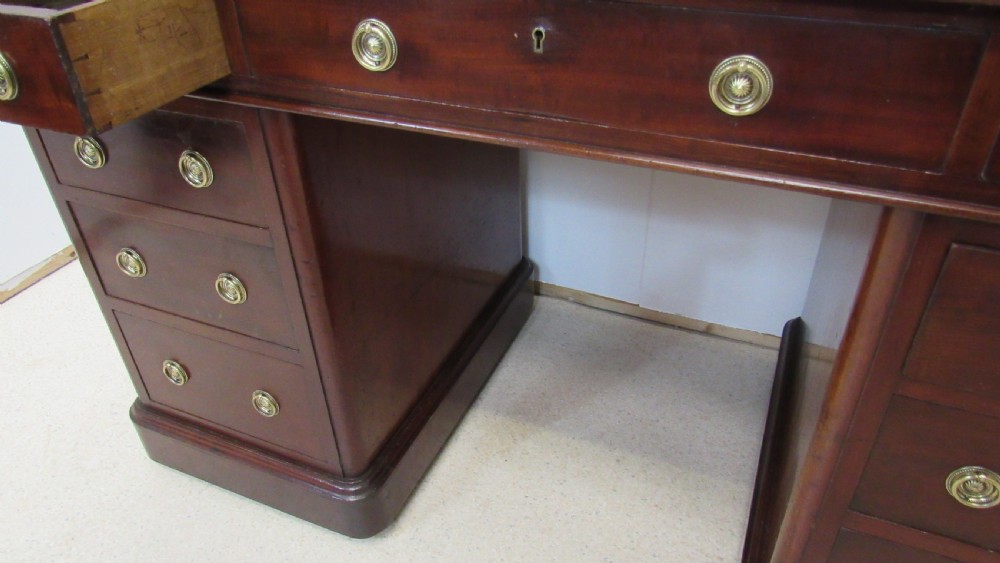 Mahogany Victorian desk  View VI
