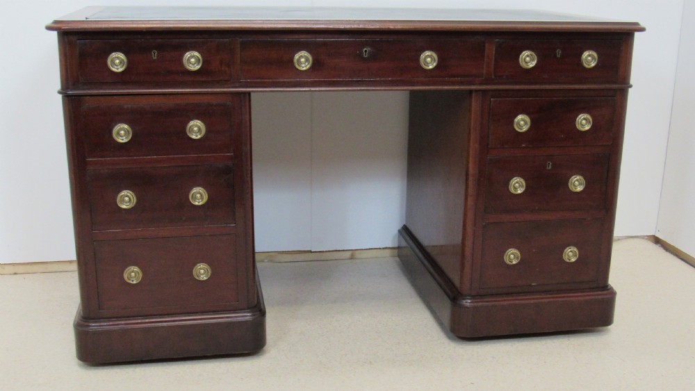 Mahogany Victorian desk  View XI