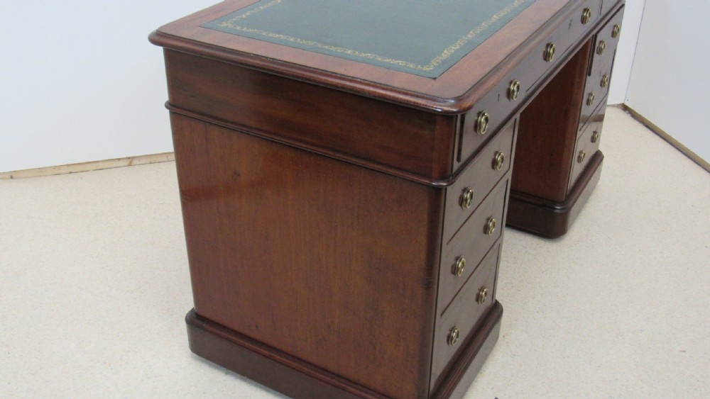 Mahogany Victorian desk  View XII