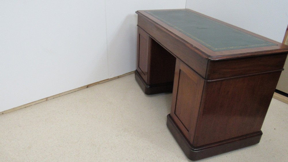 Mahogany Victorian desk  View XIII