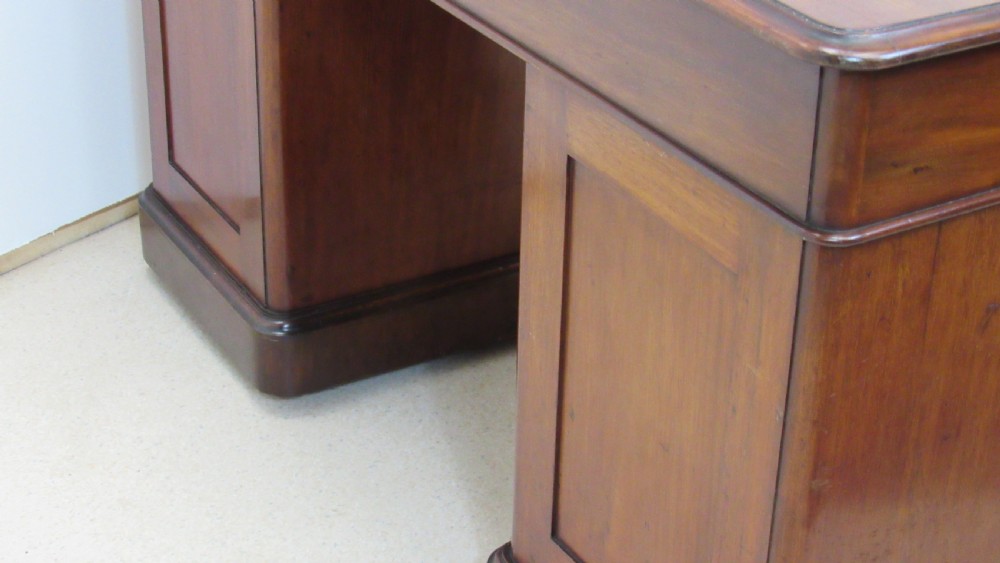 Mahogany Victorian desk  View XIV