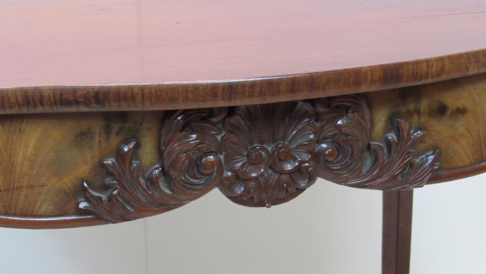 19THC mahogany tea table  View X