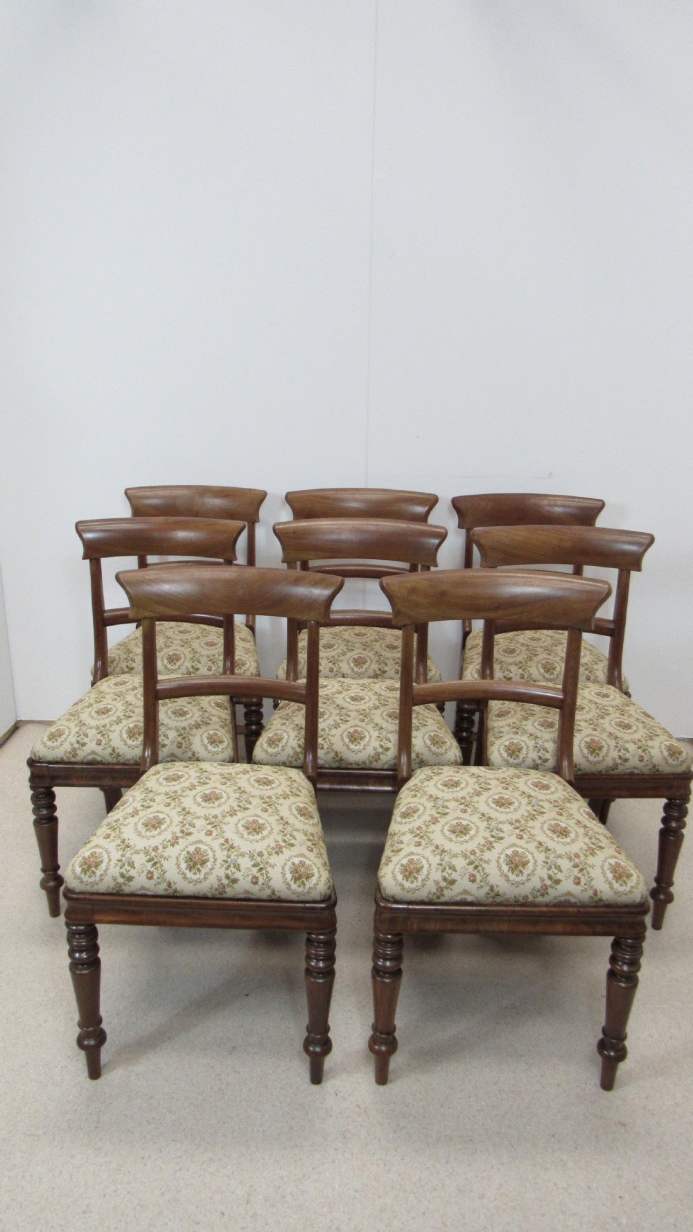 Set of 8 mahogany chairs 