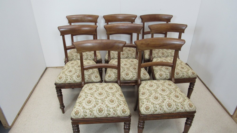 Set of 8 mahogany chairs  View II