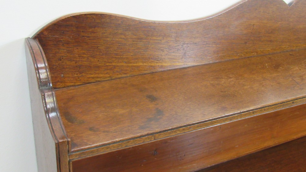 Georgian mahogany waterfall bookcase  View VIII