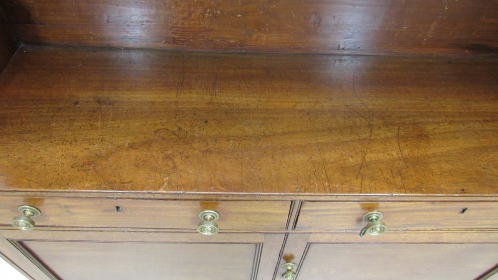 Georgian mahogany waterfall bookcase  View X