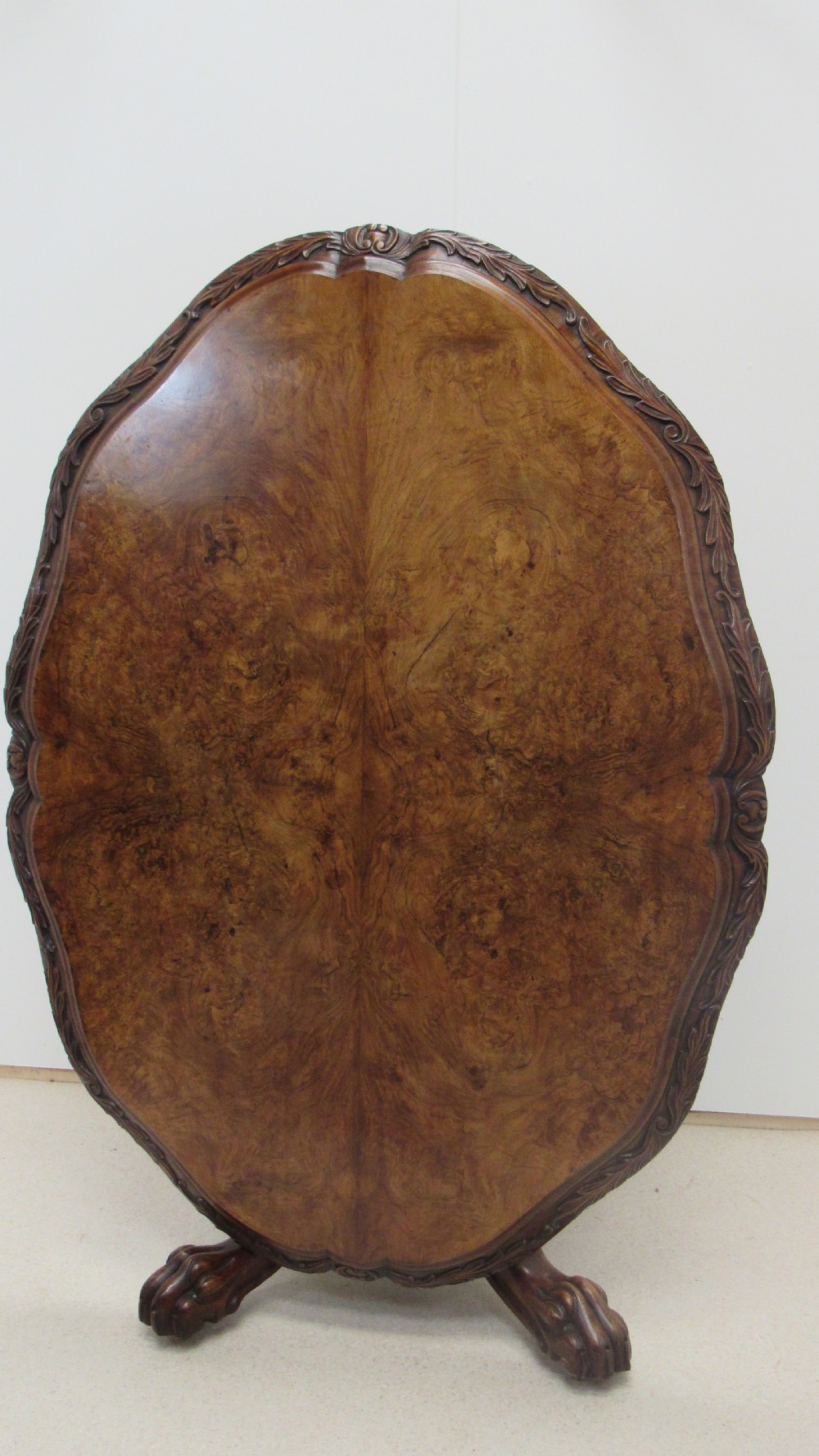 Superb walnut Irish centre table 