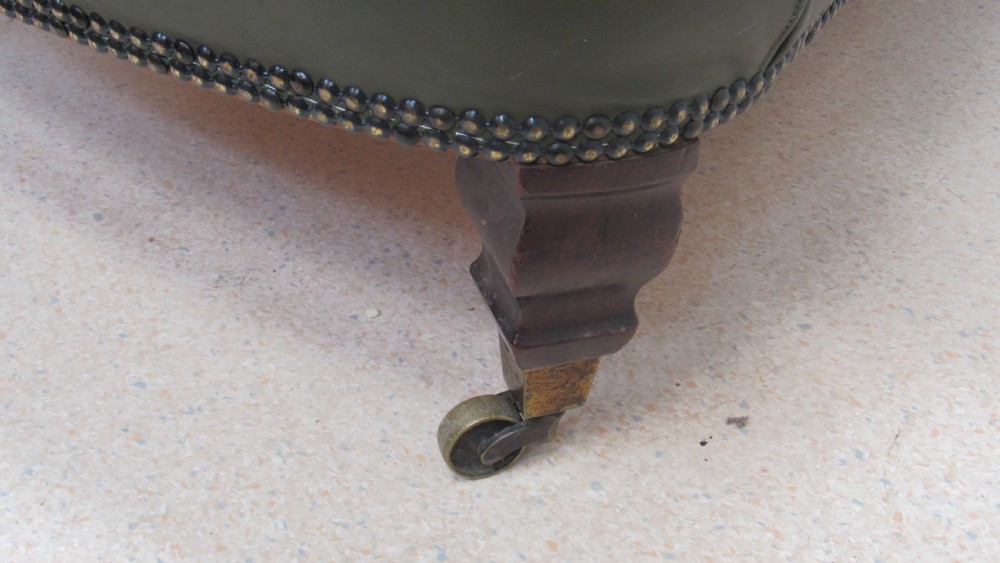 Lovely Victorian leather  club armchair  View IV