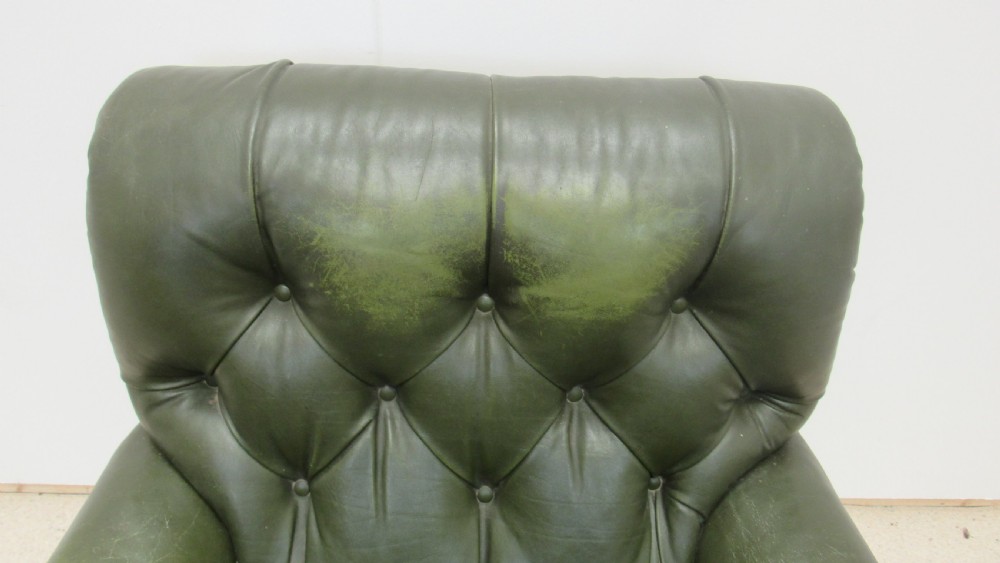 Lovely Victorian leather  club armchair  View VI