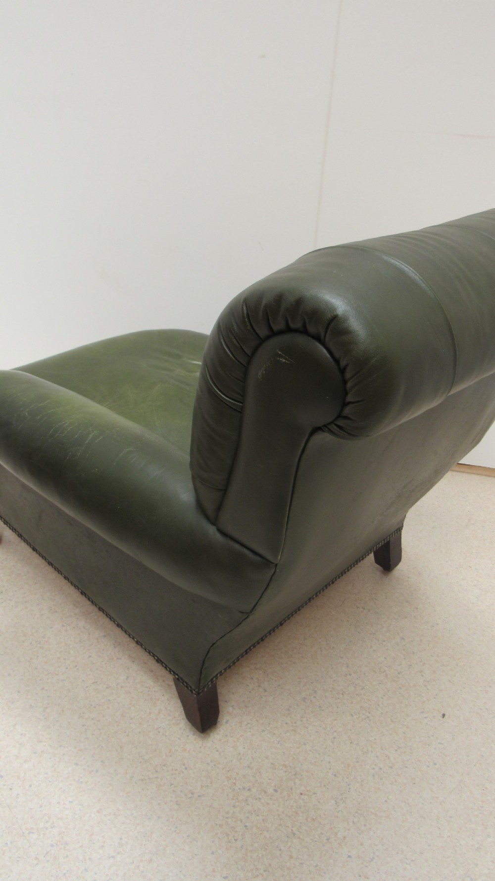 Lovely Victorian leather  club armchair  View XIV