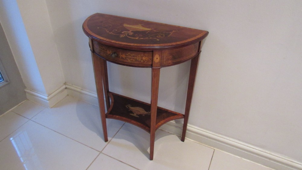 Superb inlaid console table  View II