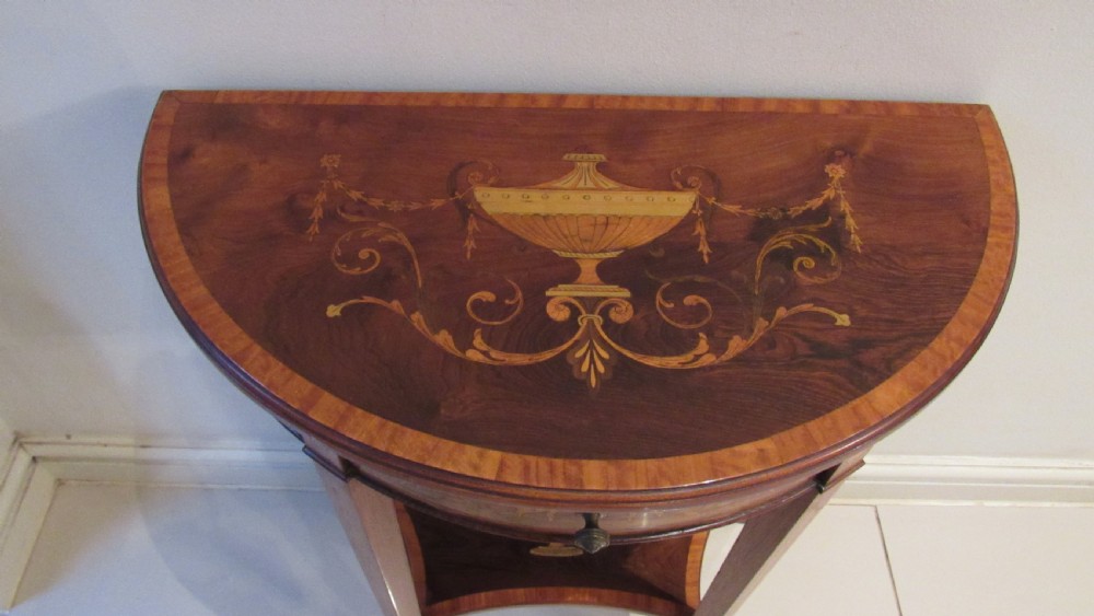 Superb inlaid console table  View III