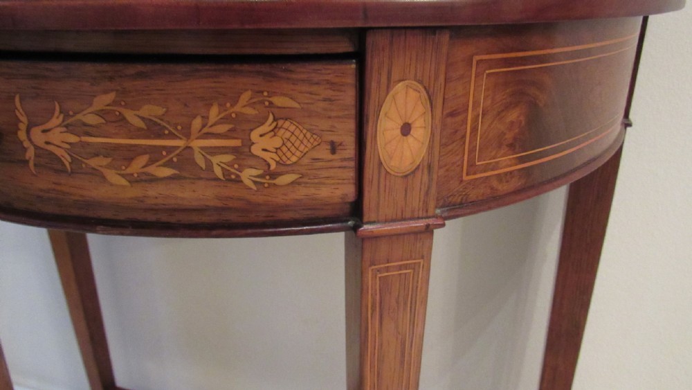 Superb inlaid console table  View XIII