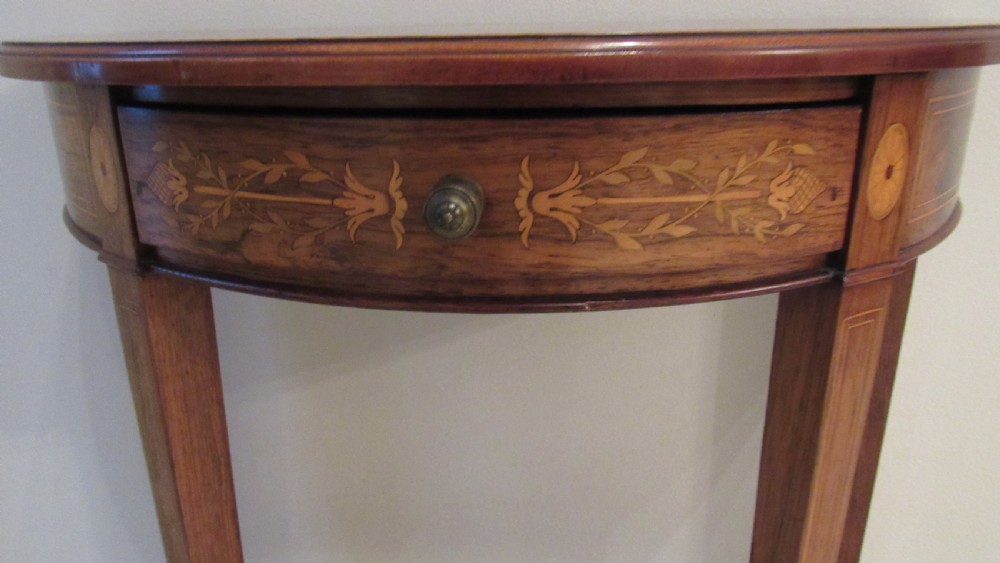 Superb inlaid console table  View XIV