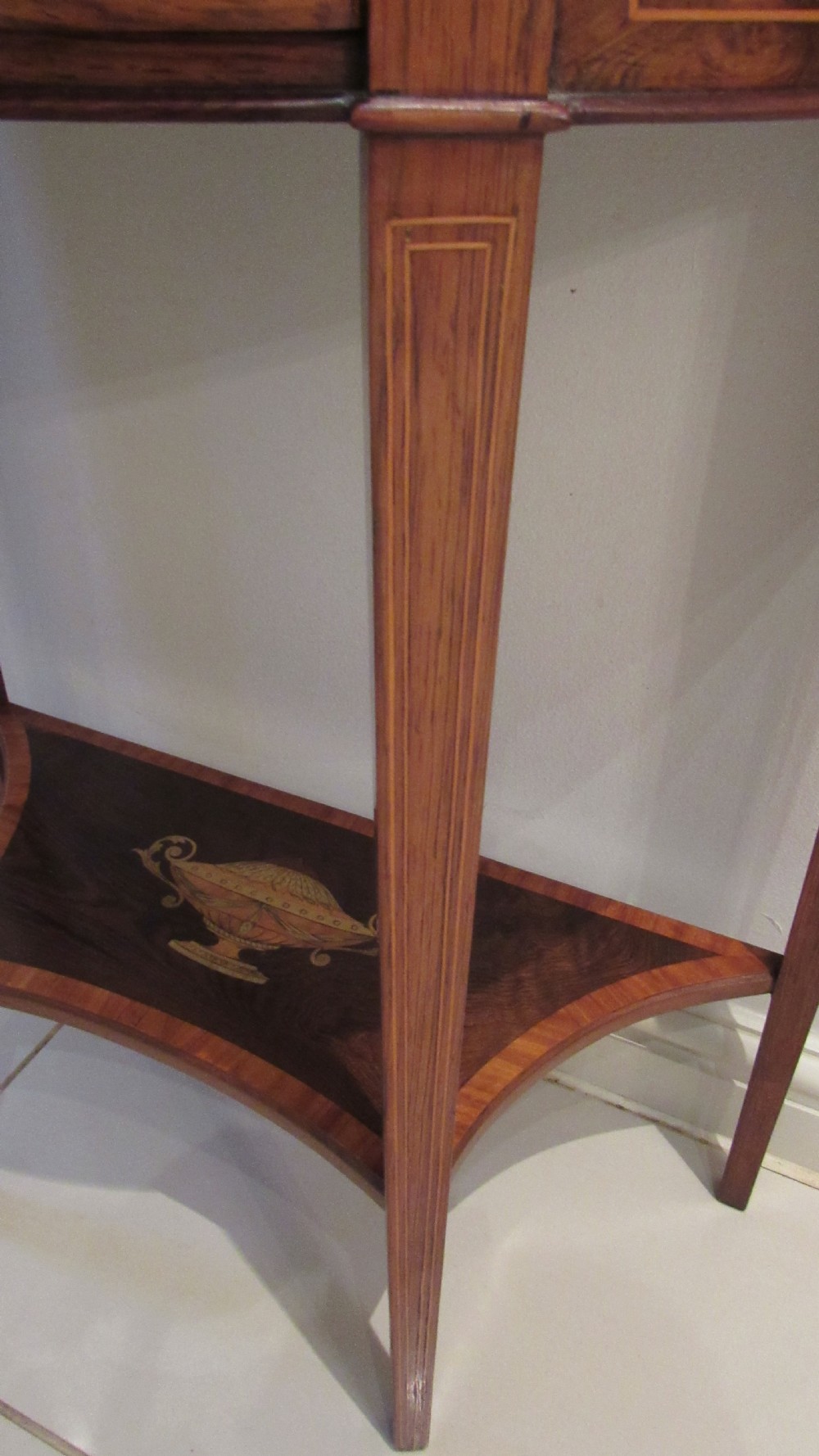 Superb inlaid console table  View XV