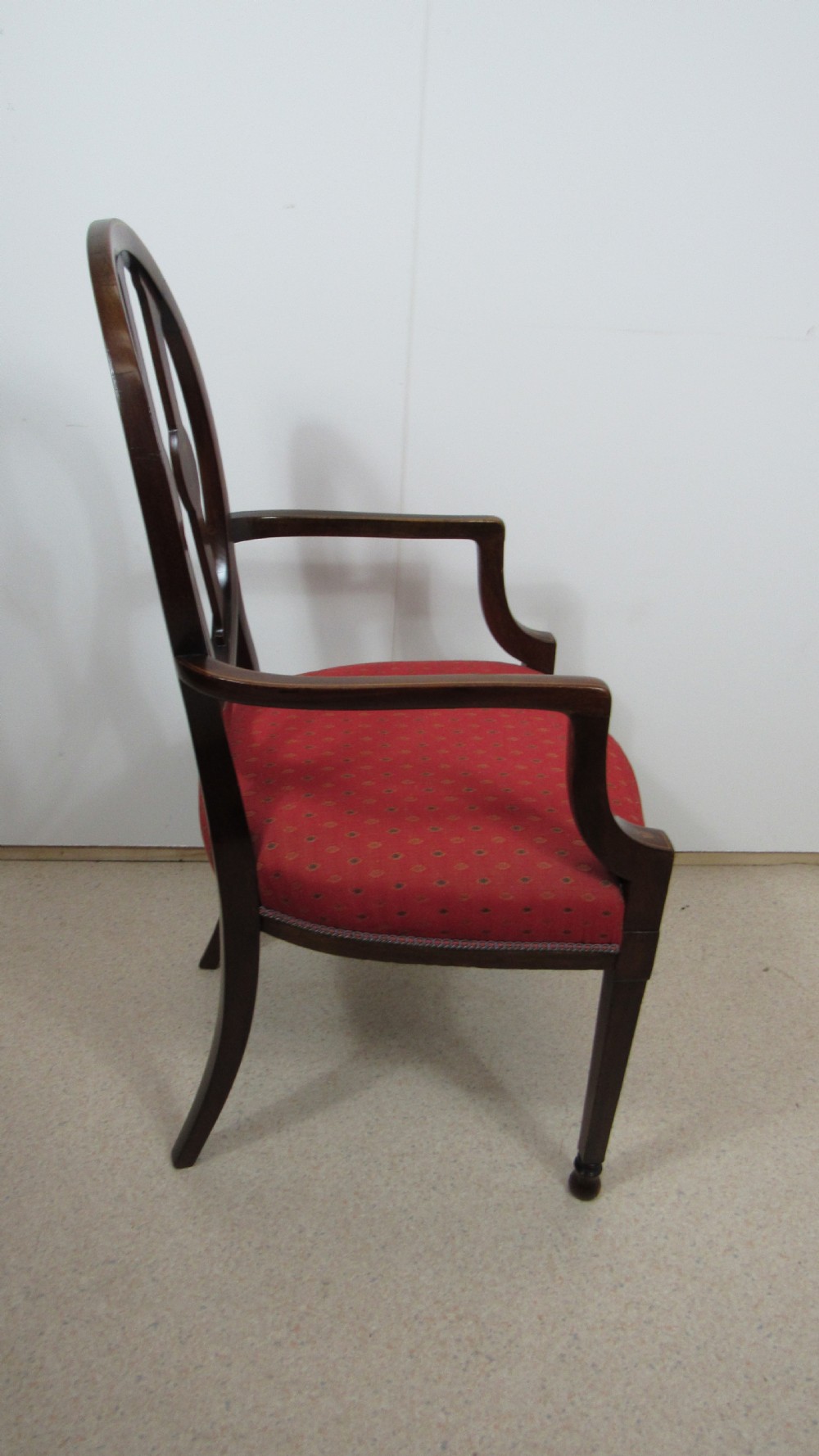 Lovely  Edwardian inlaid desk armchair View XVI