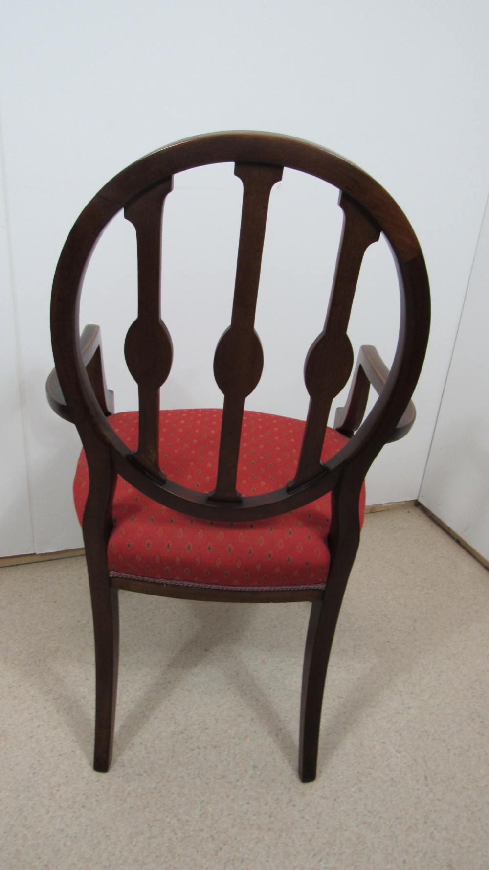 Lovely  Edwardian inlaid desk armchair View XVII