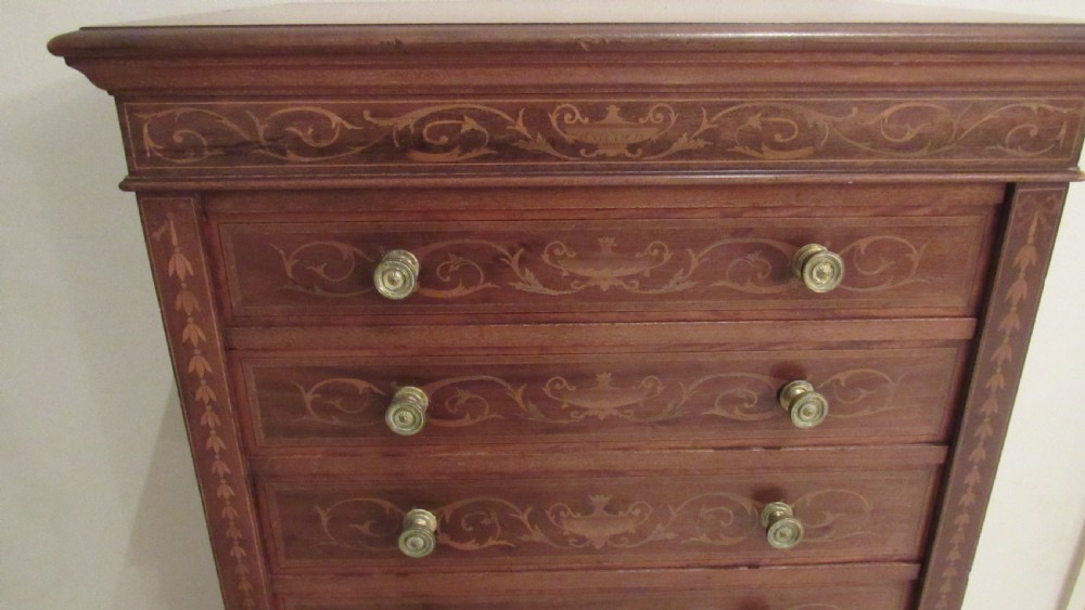 Edwards and Roberts marquetry Wellington chest View VIII