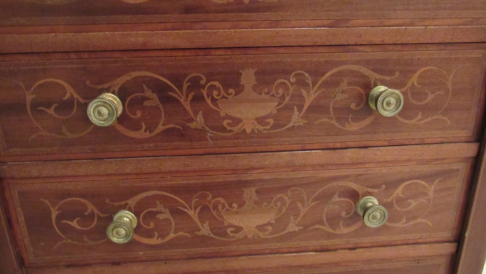 Edwards and Roberts marquetry Wellington chest View X