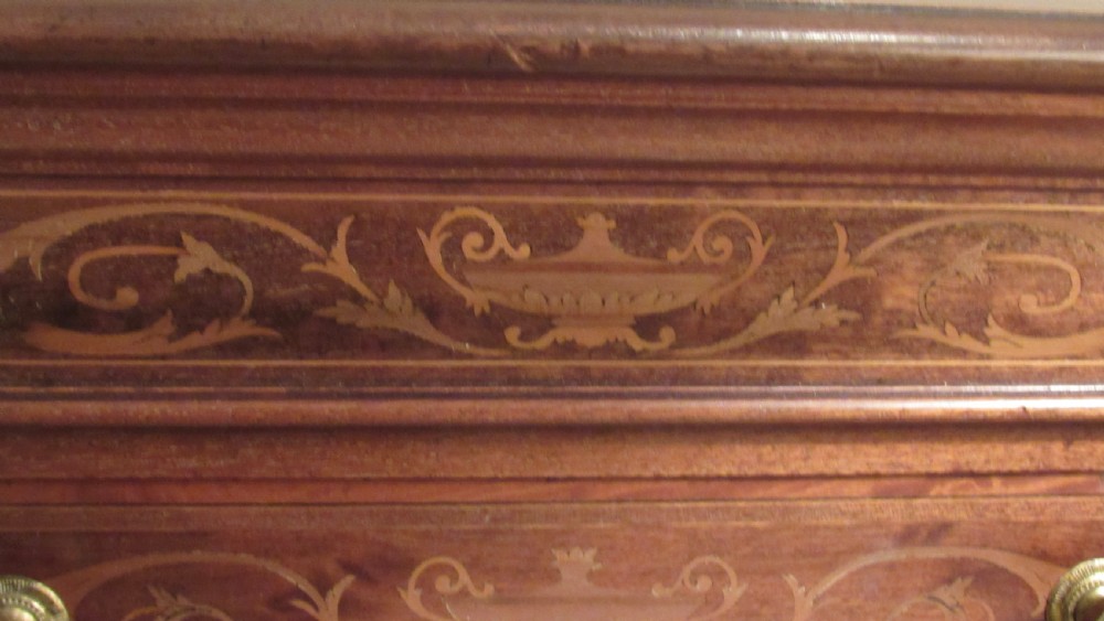 Edwards and Roberts marquetry Wellington chest View XX