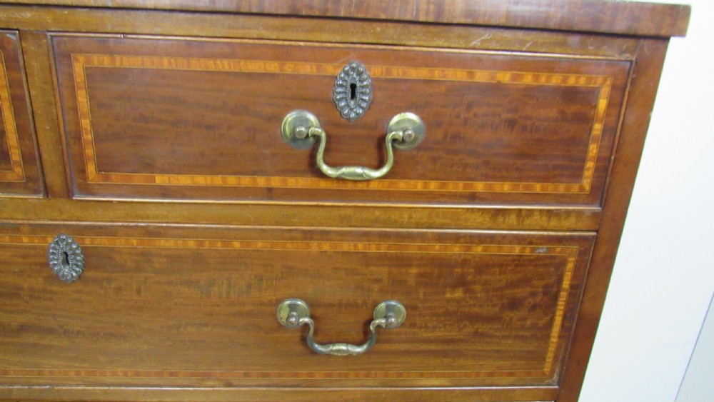 Georgian inlaid chest of drawers  View V