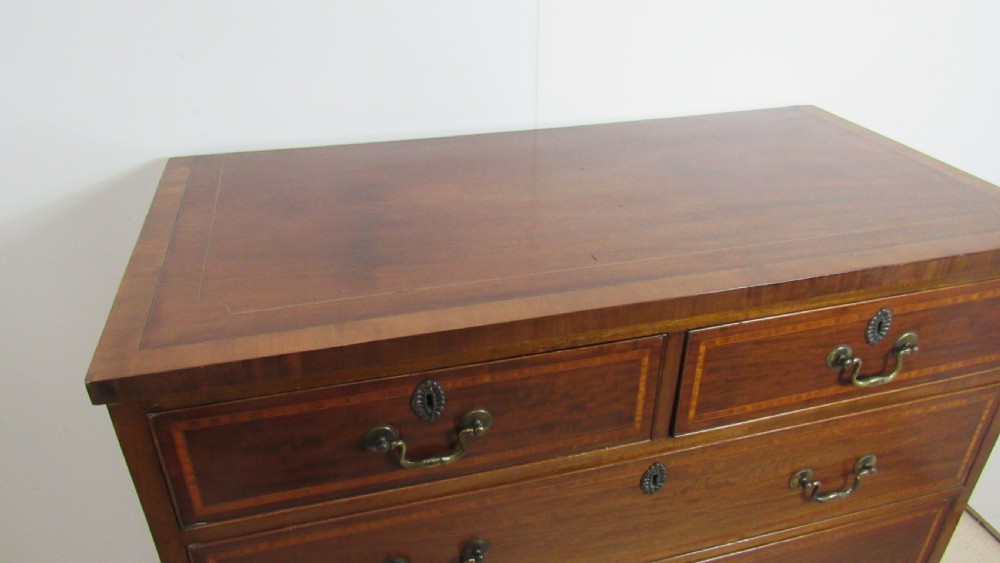 Georgian inlaid chest of drawers  View XIII