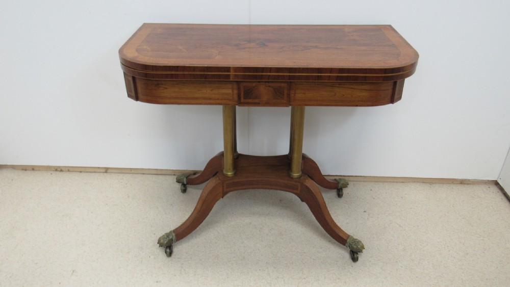 Wonderful rosewood card table