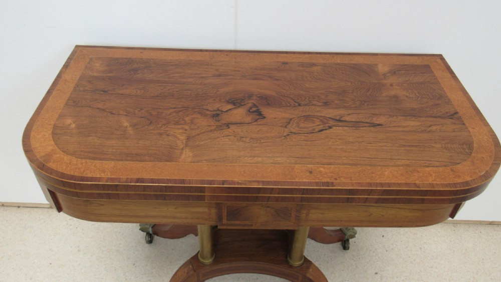Wonderful rosewood card table View II