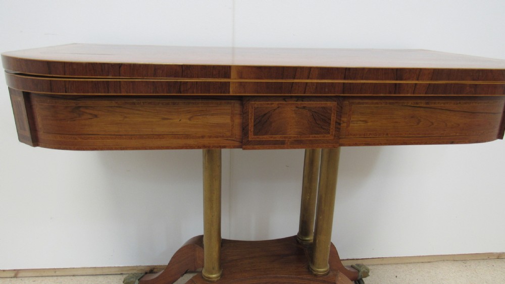 Wonderful rosewood card table View IX