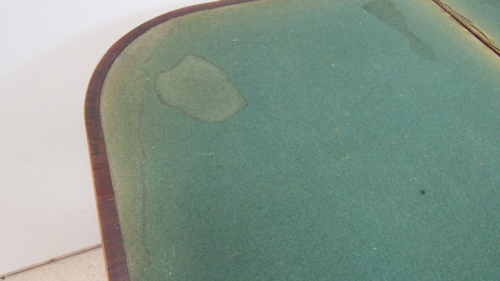 Wonderful rosewood card table View XII