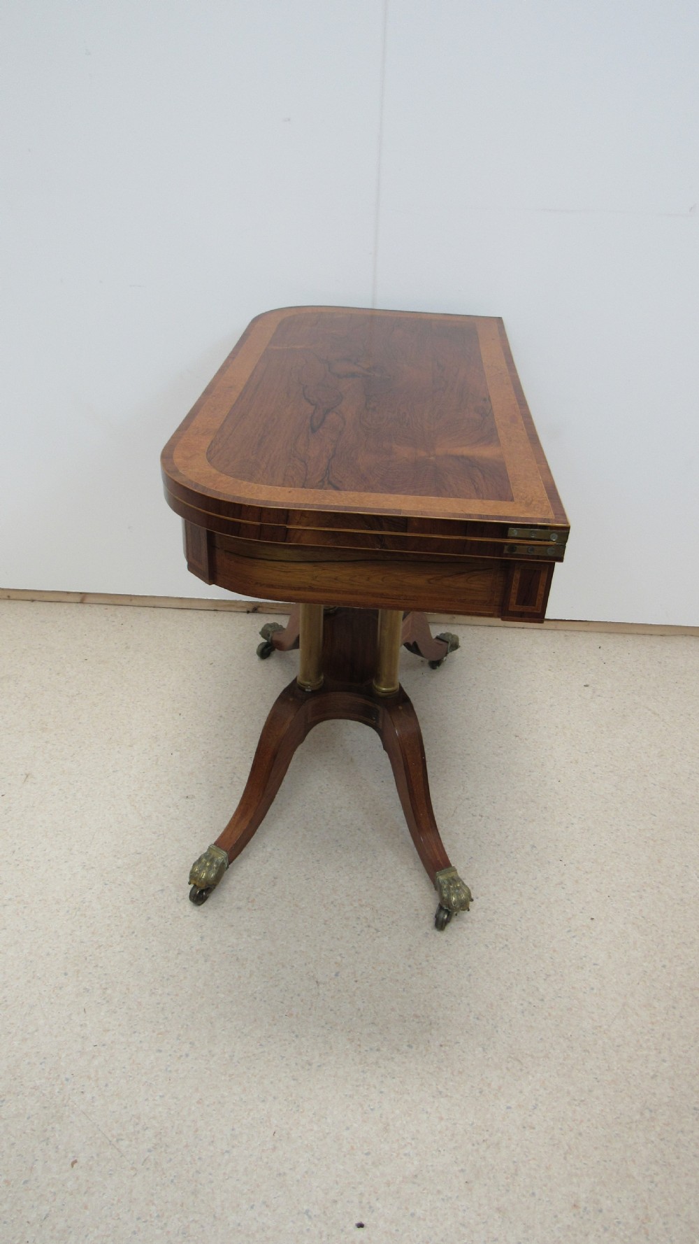 Wonderful rosewood card table View XV
