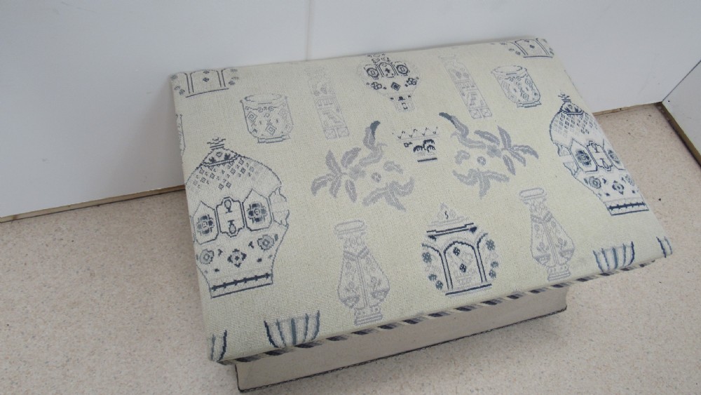 lovely upholstered ottoman View II