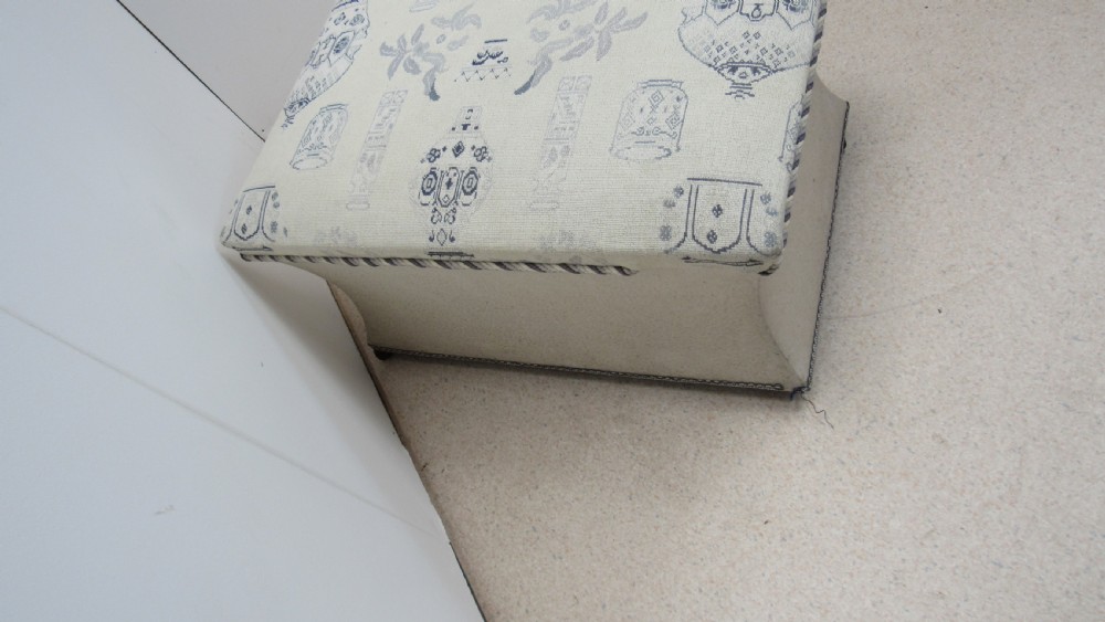 lovely upholstered ottoman View V