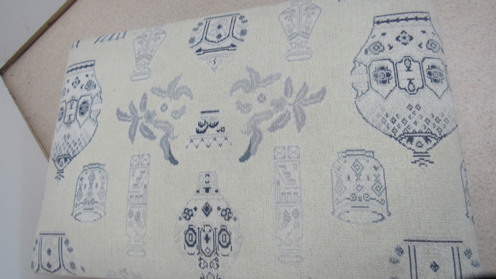 lovely upholstered ottoman View XI