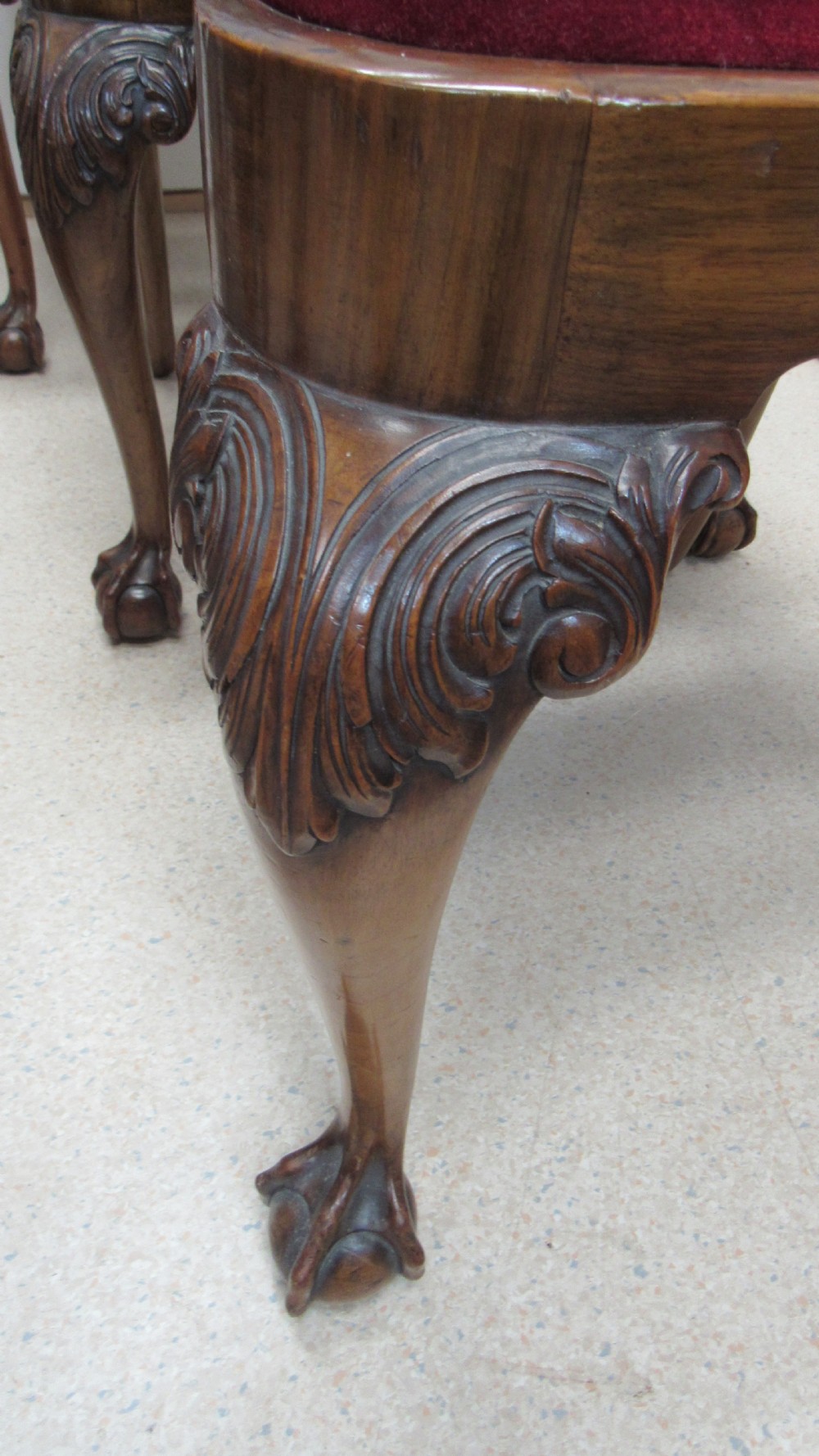 Wonderful set of 8 walnut dining chairs  View III