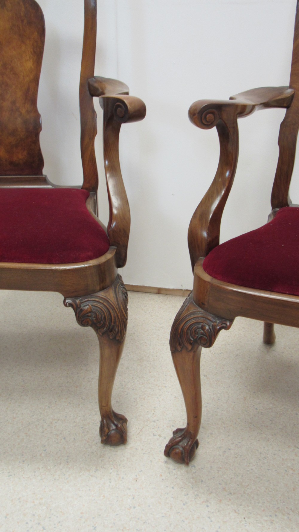 Wonderful set of 8 walnut dining chairs  View IX