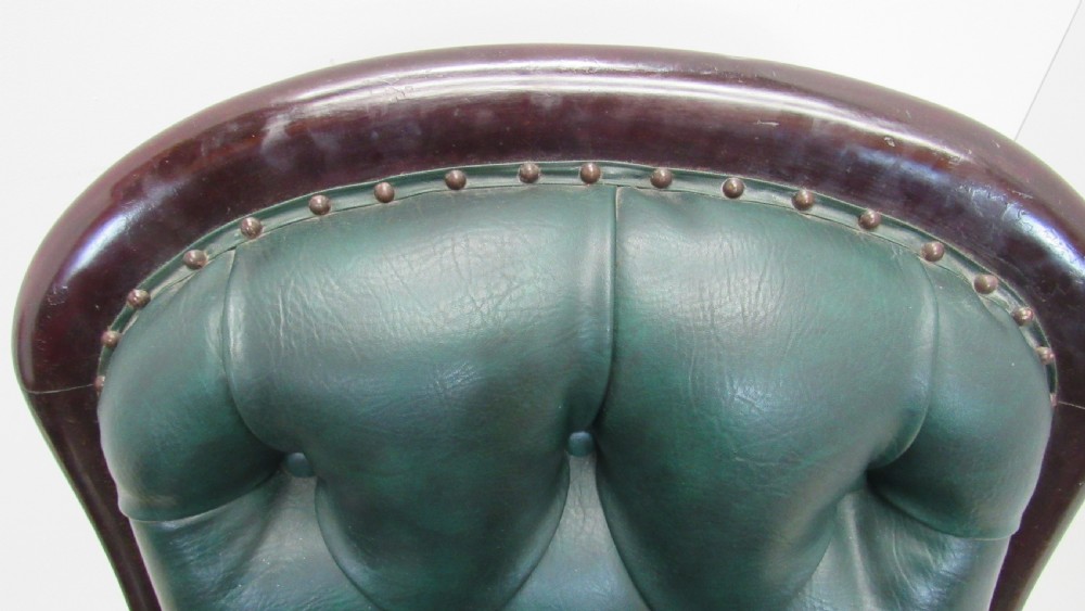 Pair of leather library chairs  View IV
