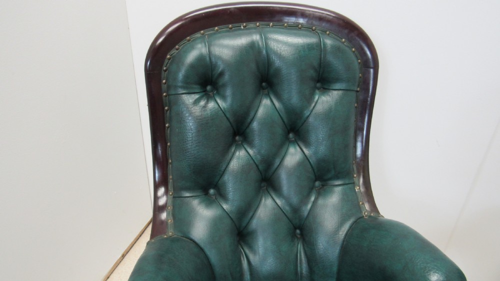 Pair of leather library chairs  View VII